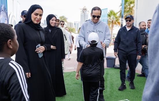 معالي رئيس مجلس الوزراء يُشارك سعادة وزير التنمية الاجتماعية والأسرة في فعاليات اليوم الرياضي للدولة 2025