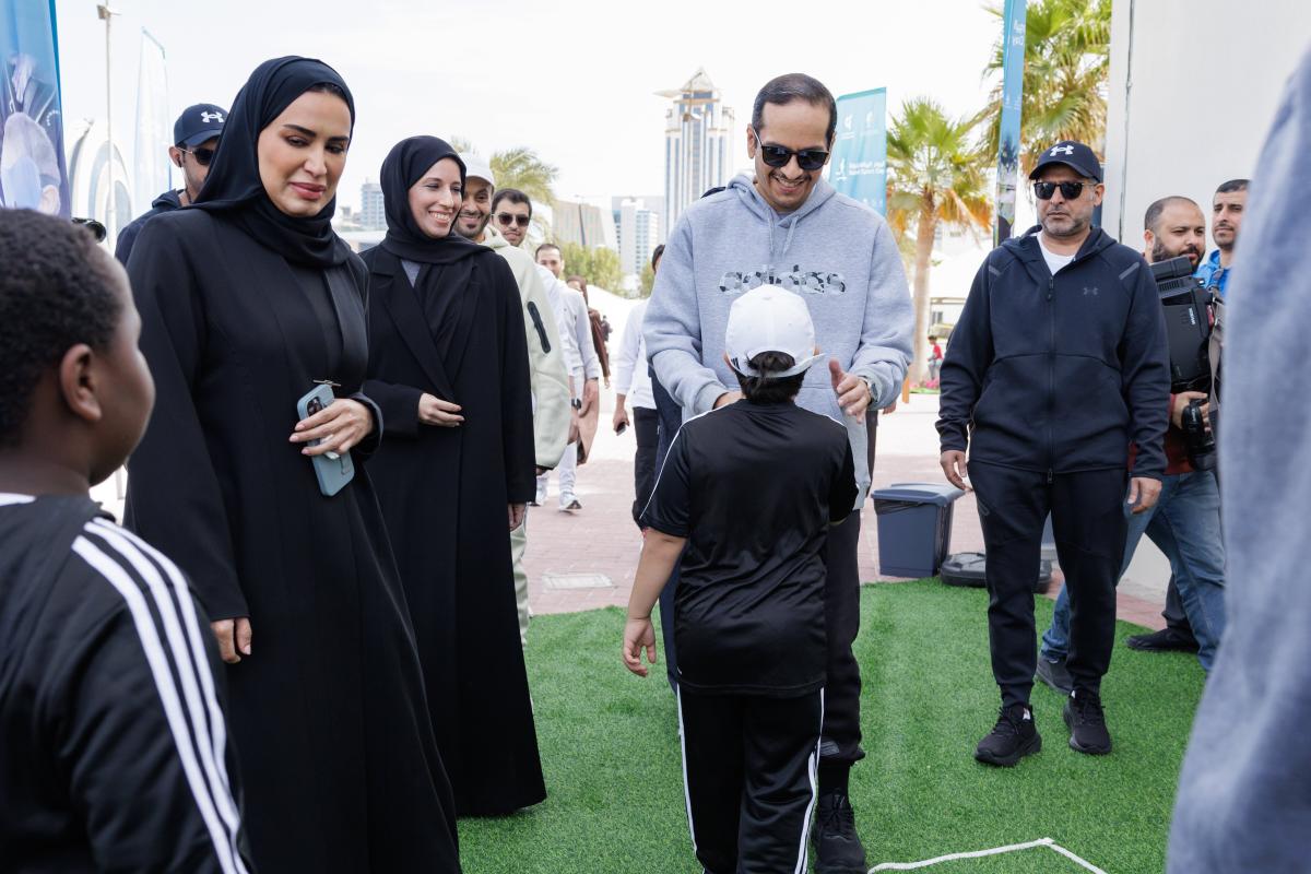 معالي رئيس مجلس الوزراء يُشارك سعادة وزير التنمية الاجتماعية والأسرة في فعاليات اليوم الرياضي للدولة 2025